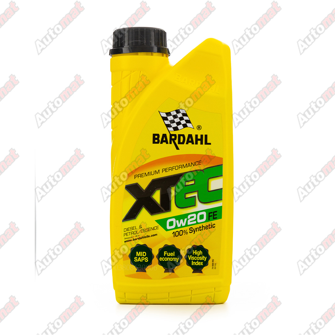 Масло моторное BARDAHL XTEC 0W-20 FE VW 508.00/509.00, 1л