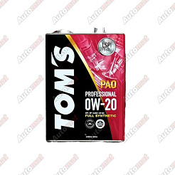 Моторное масло TOM`S Professional PAO 0W-20 SP GF-6A, 4л